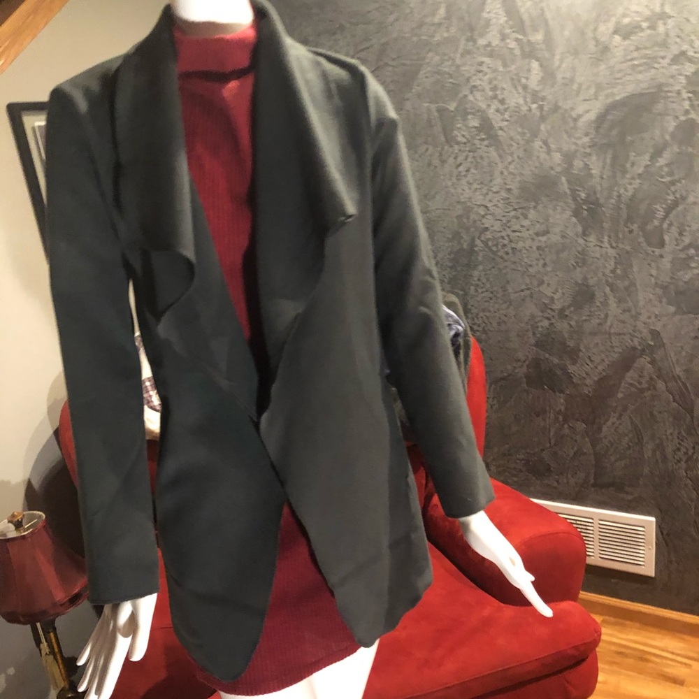 Dark gray cape